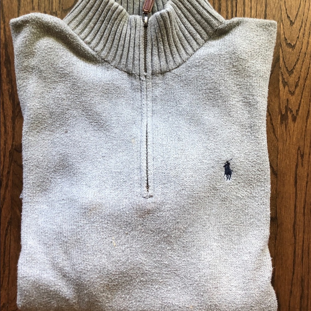 Ralph Lauren 1/4 zip sweater - Picture 2 of 3